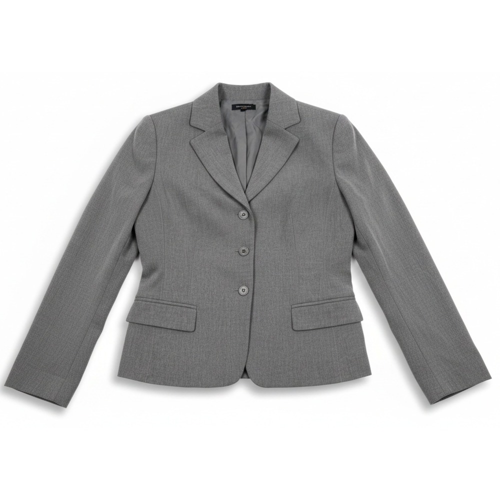 Covington Gray Blazer Jacket Womens Size 4 Stretch Business Career‎ Office